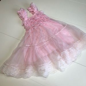 Pink dress baby girl - girl princess dress